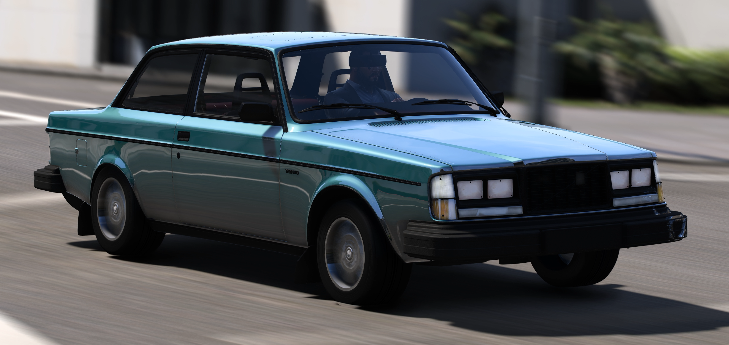 Volvo 240 Turbo 1983 HQ Interior + Boot + Engine For GTA 5