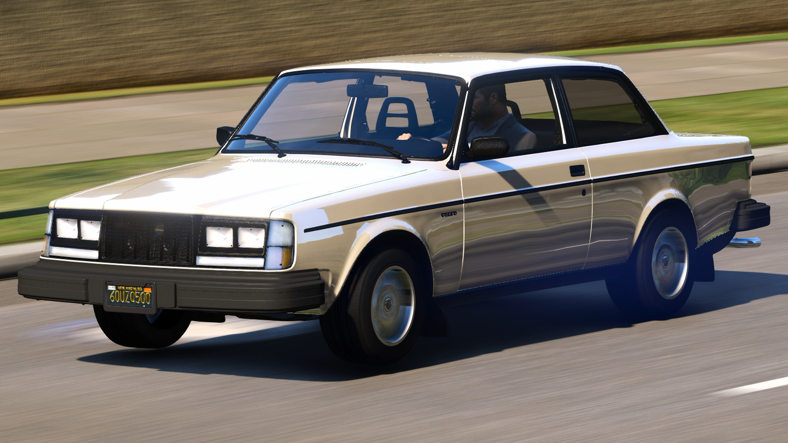 Volvo 240 Turbo 1983 HQ Interior + Boot + Engine For GTA 5