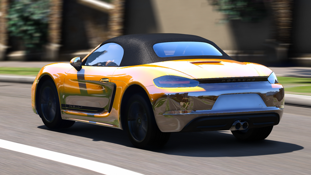 Porsche 718 Boxster HQ Interior + Boot + Engine For GTA 5