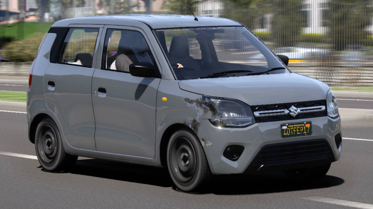 Maruti WagonR 2022 HQ Exterior + Interior For GTA 5